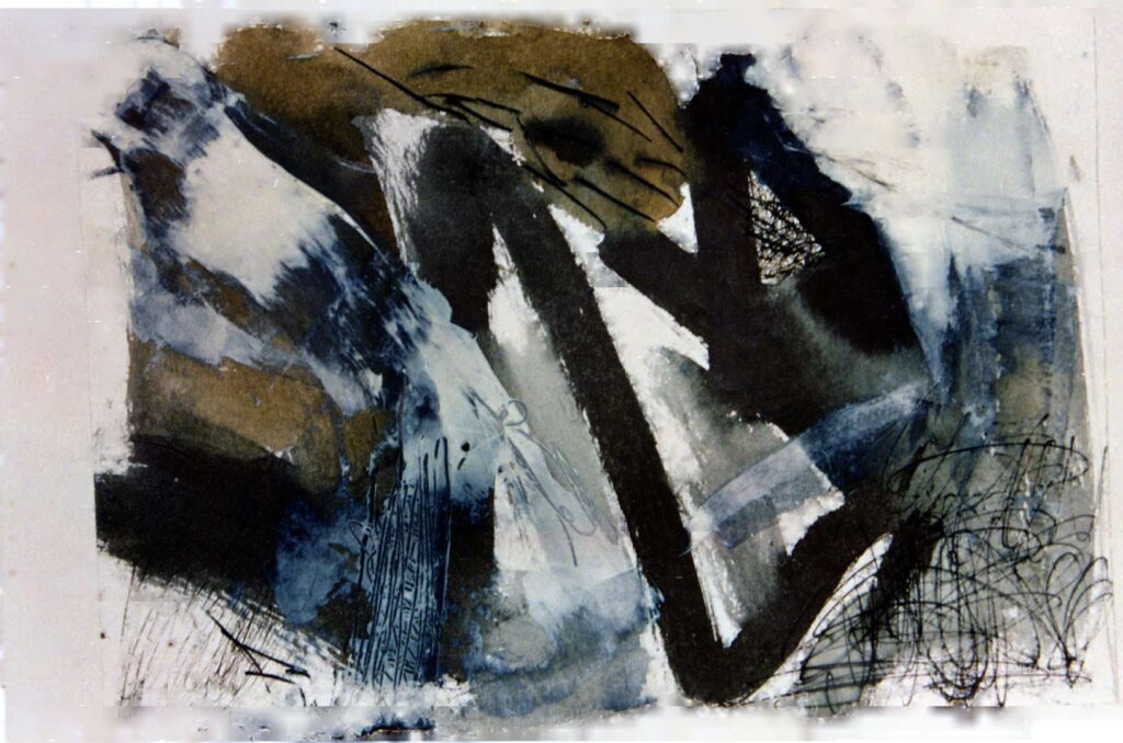 Tusz akryl papier, 1987 bez tytułu
