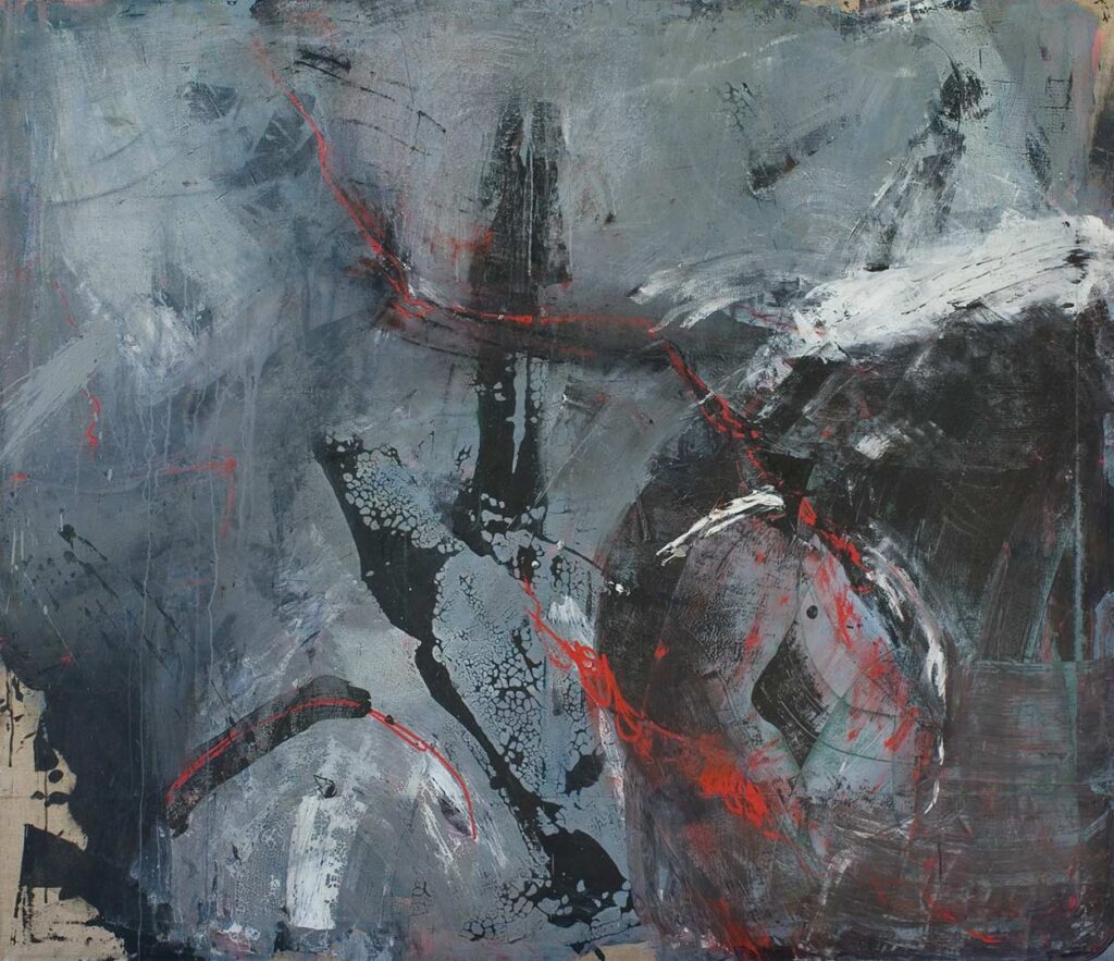 bez tytułu, akryl na płótnie,1987