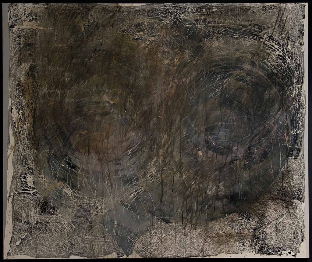 Brudny, akryl, papier, 2012 r.