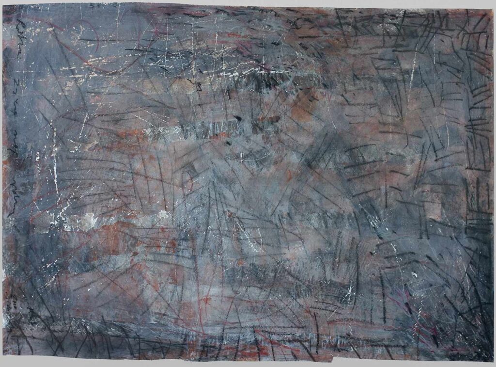 Igły, akryl na płótnie, 155x114cm, 2010 r.