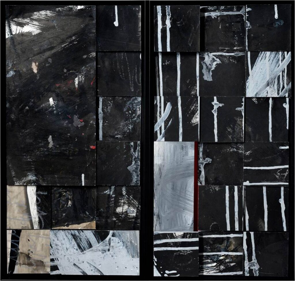 Patchwork, Black akryl, 2016r.
