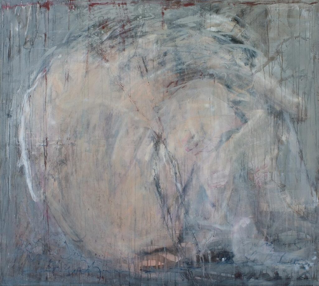 Skulona, akryl na płótnie, 2010 r.