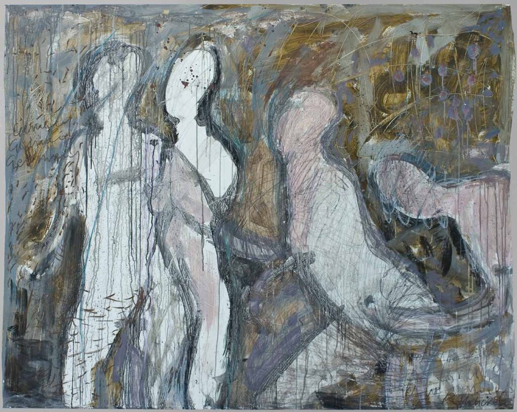 Ten facet jest taki niewyraźny, 182x157cm, 2010 r.
