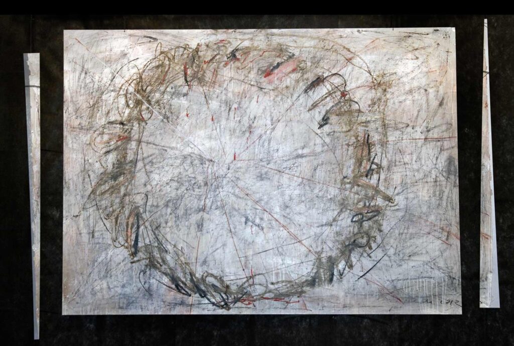 Cierniowa, akryl ,papier, 2012 r.
